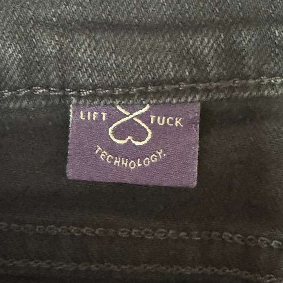 NYDJ Jeans Womens 12 Black Denim Bootcut Lift Tuck Tech High Rise Slimming Panel - Picture 7 of 16